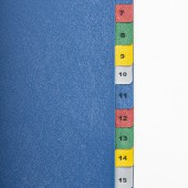 Разделитель пластиковый Brauberg А4, 20 листов, цифровой 1-20, оглавление, Цветной, Россия