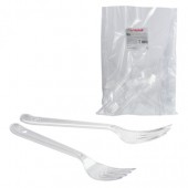 Одноразовые вилки Стандарт 180мм,  Компл 48шт, Лайма, пластиковые, прозрачные Одноразовые вилки Стандарт 180мм,  Компл 48шт, Лайма, пластиковые, прозрачные