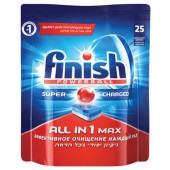 Средство для мытья посуды в п/м машинах "Finish" All in 1, таблетки, 25шт/уп., ш/к 09619