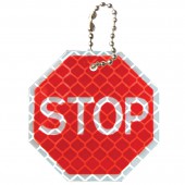 Брелоки для ключей подвеска Светоотражающий "Знак STOP" 50мм, ш/к 41543