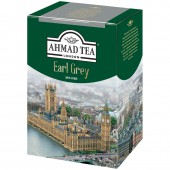 Чай черный листовой  Ahmad (Ахмад) "Earl Grey",  с бергамотом, картонная коробка, 200г, 1290-012