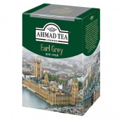 Чай черный листовой  Ahmad (Ахмад) "Earl Grey",  с бергамотом, картонная коробка, 200г, 1290-012
