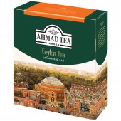 Чай черный Ahmad (Ахмад) "Ceylon Tea", 100 пакетиков с ярлычками по 2г, 163-012