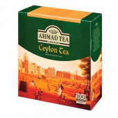 Чай черный Ahmad (Ахмад) "Ceylon Tea", 100 пакетиков с ярлычками по 2г, 163-012