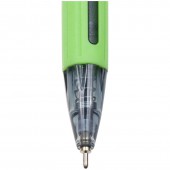 Ручка шариковая автоматическая "SI-400 Color", синяя, 0,7мм, грип, корпус ассорти