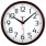 Часы настенные Troyka 91931912, круг, белые, коричневая рамка, 23х23х4 см