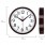 Часы настенные Troyka 91931912, круг, белые, коричневая рамка, 23х23х4 см