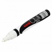 Маркер меловой UNI PWE-5M, белый, 1.8-2.5 мм Маркер меловой UNI PWE-5M, белый, 1.8-2.5 мм