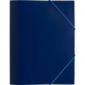 Папка на резинке, A4,  Attache,синяя,  пластиковая,  (0.45 мм, до 200 листов)
