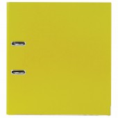 Папка-регистратор А4, 75мм полипропилен, прочная, с уголком, Brauberg, желтая