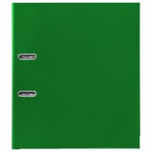 Папка-регистратор А4, 50мм Brauberg с покрытием из полипропилена прочная, уголком, зеленая