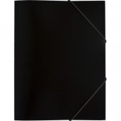 Папка на резинках,  Attache,  черный, 045-PR-E