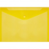 Папка-конверт на кнопке,КНК 180 желтый прз. 10шт/уп