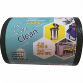 Пакеты для мусора ПВД 45л 40x90см 25мкм черные 20 шт/рул EcoСlean Tubus Пакеты для мусора ПВД 45л 40x90см 25мкм черные 20 шт/рул EcoСlean Tubus