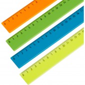 Линейка 20см Attache 4 шт/уп цвет в ассортименте Линейка 20см Attache 4 шт/уп цвет в ассортименте