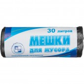 Пакеты для мусора ПНД 30л 50х60см 10мкм черные 25шт/уп Пакеты для мусора ПНД 30л 50х60см 10мкм черные 25шт/уп
