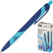 Ручка шариковая масляная автоматическая Attache Selection Sporty Color Zone синяя (толщина линии 0.5 мм)