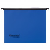 Папки подвесные пластиковые Brauberg (Италия), комплект 5 шт., 315х245 мм, до 80 л. А4, синие, табуляторы Папки подвесные пластиковые Brauberg (Италия), комплект 5 шт., 315х245 мм, до 80 л. А4, синие, табуляторы