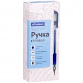 Ручка гелевая OfficeSpace синяя, 0,5мм, грип Ручка гелевая OfficeSpace синяя, 0,5мм, грип