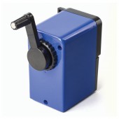 Точилка механическая Brauberg "RoboBlue", металлический механизм, чёрный/синий Точилка механическая Brauberg "RoboBlue", металлический механизм, чёрный/синий