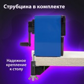 Точилка механическая Brauberg "RoboBlue", металлический механизм, чёрный/синий Точилка механическая Brauberg "RoboBlue", металлический механизм, чёрный/синий