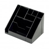 Подставка-органайзер Стамм "Каскад", черная,  9 отделений, 115х160х105 мм, ОР11