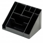 Подставка-органайзер Стамм "Каскад", черная,  9 отделений, 115х160х105 мм, ОР11