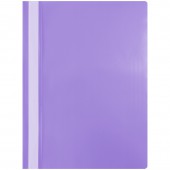 Папка-скоросшиватель пластик, А4, 120мкм, фиолетовая с прозр. верхом