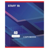 Тетрадь 40л Staff, Эконом, офсет №2, 60 г/м2, клетка, обложка мелованный картон, "Стандарт" Тетрадь 40л Staff, Эконом, офсет №2, 60 г/м2, клетка, обложка мелованный картон, "Стандарт"