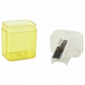Точилка Staff "OfficeBox", с контейнером и крышкой, прямоугольная, тонированный ассорти Точилка Staff "OfficeBox", с контейнером и крышкой, прямоугольная, тонированный ассорти