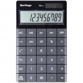 Калькулятор настольный Berlingo, 12 разр., двойное питание, 165*105*13мм, антрацит