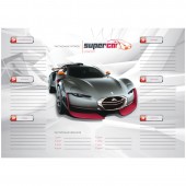 Расписание уроков с расписанием звонков A4 ArtSpace "Sport car"