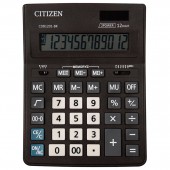 Калькулятор настольный Citizen CDB1201-BK Business Line CDB, 12 разр., двойное питание, 157*200*35мм, черный