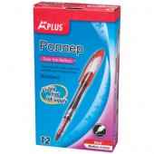Ручка-роллер Beifa  "A Plus", корпус с печатью, узел 0,5 мм, линия 0,33 красная, RX302602-RD