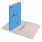 Скоросшиватель картонный мелованный Brauberg, гарантированная плотность 360 г/м2, синий, до 200 листов
