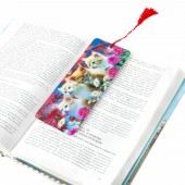 Закладка для книг 3D, Brauberg, объемная, "Котята", с декоративным шнурком-завязкой