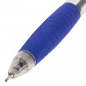 Ручка шариковая масляная автоматическая Brauberg "Metropolis", узел 0,7 мм, линия 0,35мм, синяя