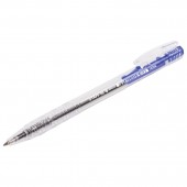 Ручка шариковая автоматическая Staff, корпус прозрачный узел 0,7 мм линия 0,35мм синяя