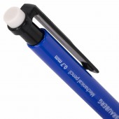 Карандаш механический Brauberg "Comfort", 1шт/уп, корпус синий, резиновый держатель, ластик, 0,7мм