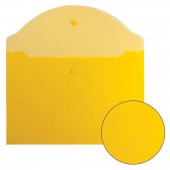 Папка-конверт на кнопке,Brauberg "My clear bag", А4, прозрачная, ассорти, до 100 листов, 0,15 мм