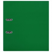 Папка-регистратор А4, 70мм Staf с покрытием из пвхбез уголка, зеленая