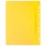 Скоросшиватель пластиковый с перфорацией А4, Brauberg, 140/180 мкр, желтый