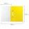 Скоросшиватель пластиковый с перфорацией А4, Brauberg, 140/180 мкр, желтый