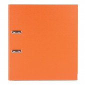 Папка-регистратор А4, 80мм Brauberg с покрытием из ПВХ уголком, оранжевая (удвоенный срок службы)