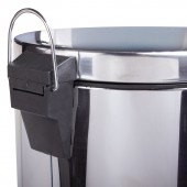 Ведро-контейнер для мусора (урна) с педалью Лайма "Classic", 5 л, зеркальное, нержавеющая сталь