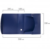 Короб архивный Brauberg "Energy", пластик, 10 см (на 900 л.), разборный, синий, 0,9 мм Короб архивный Brauberg "Energy", пластик, 10 см (на 900 л.), разборный, синий, 0,9 мм