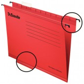 Подвесные папки Esselte "Classic", с разделителями, картон, А4, красные, 345х240 мм, 90316 25шт/уп