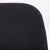 Стул для персонала и посетителей "ИЗО", хромированный каркас, черная ткань, В-14