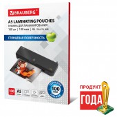Пленки-заготовки для ламинирования Brauberg, комплект 100шт., форм. А5, 100 мкм Пленки-заготовки для ламинирования Brauberg, комплект 100шт., форм. А5, 100 мкм