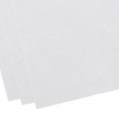 Обложки для переплета Brauberg, комплект 100 шт., тиснение под кожу, А4, картон 230 г/м2, белые